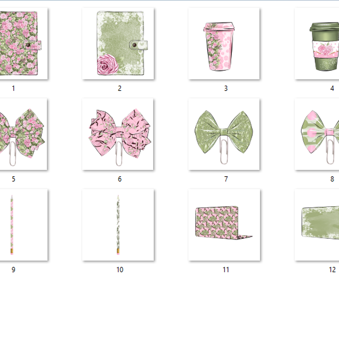 Kit Digital Planejador Feminino  2