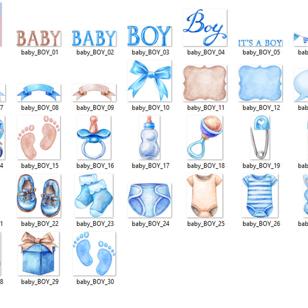 Kit Digital Baby Boy  2