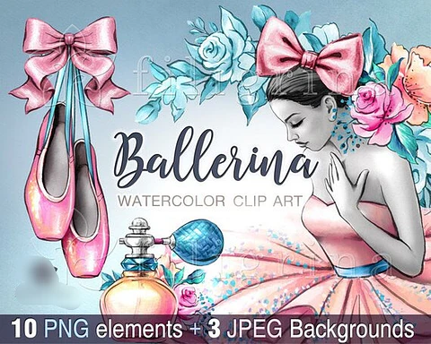 Kit Digital Bailarina 