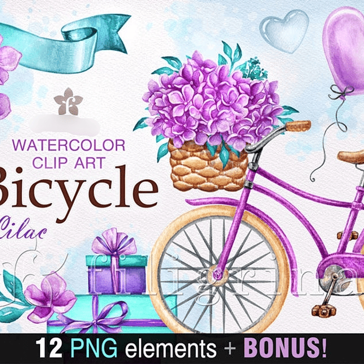 Kit Digital Bicicleta Lavanda  1