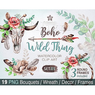 Kit Digital Boho 