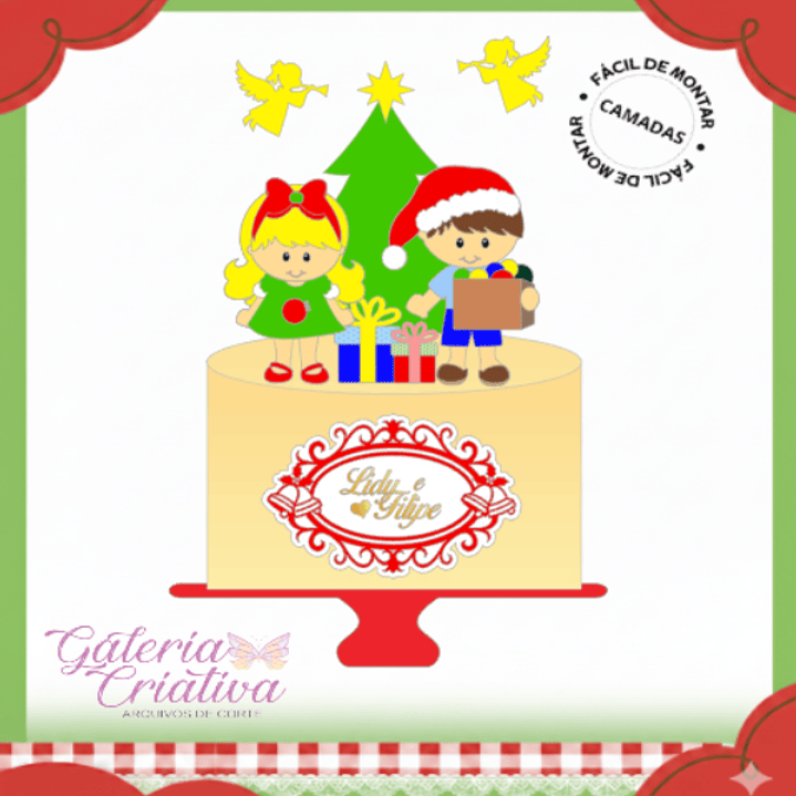 ARQUIVO TOPO DE BOLO NATAL CASAL 1