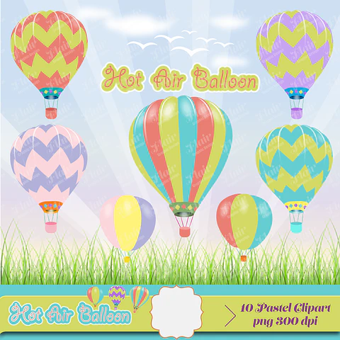 Kit Digital Balões Ar de  Fogo 