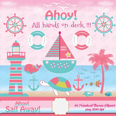 Kit Digital Navios à Vista Rosa 