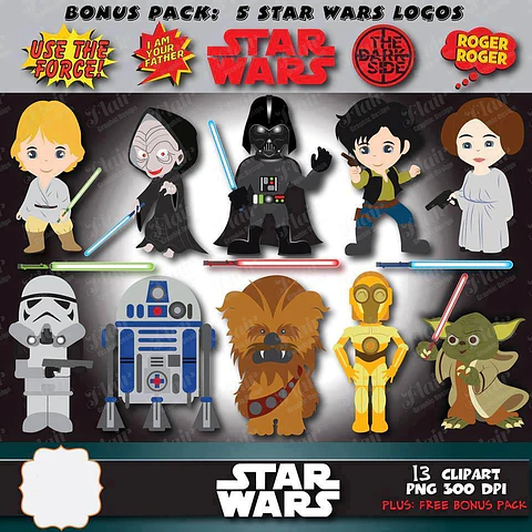 Kit Digital Star Wars 