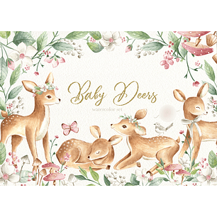 Kit Digital Bebês Veados 