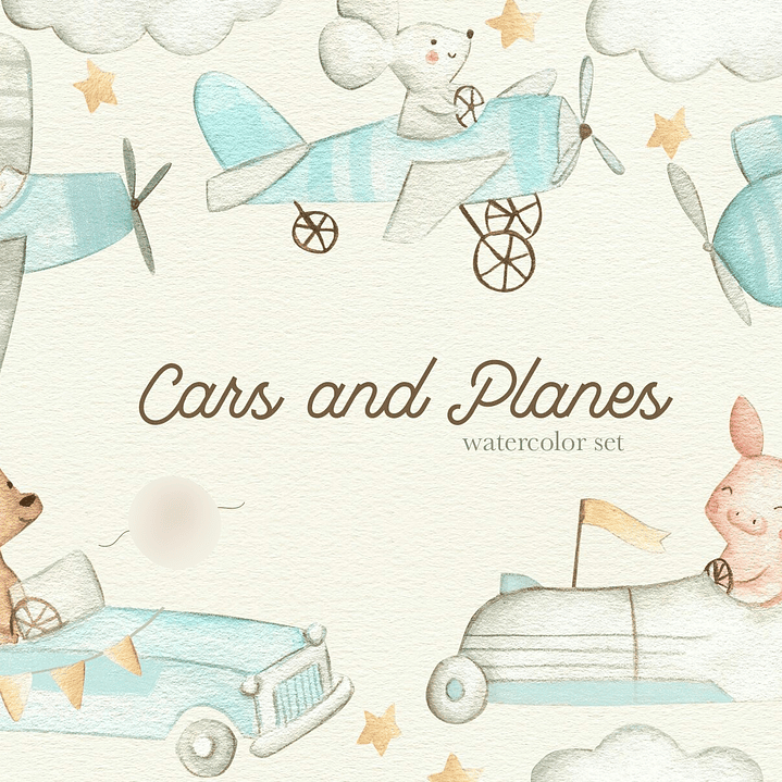 Kit Digital Animais Aviador e Motoristas 1