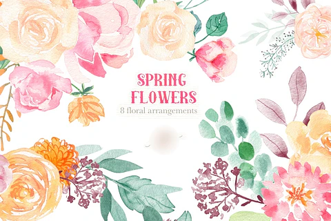 Kit Digital Flores da Primavera