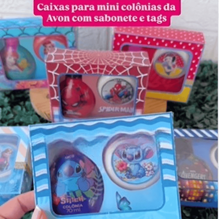 Arquivo Mini Caixa Colônia Infantil e Sabonete - Cintia Presentes  1
