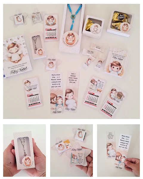 Kit Digital Natal Cristão Menino Jesus - Abelhinha 