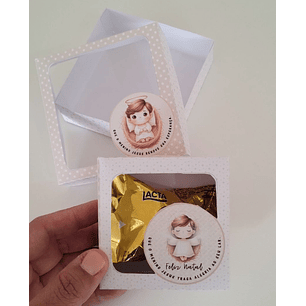 Kit Digital Natal Cristão Caixinha Bombom - Abelhinha 