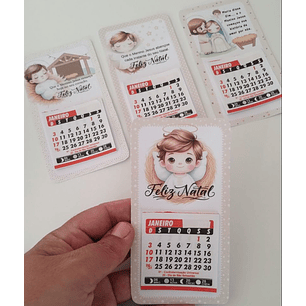 Kit Digital Natal Cristão Cartão Calendário - Abelhinha 