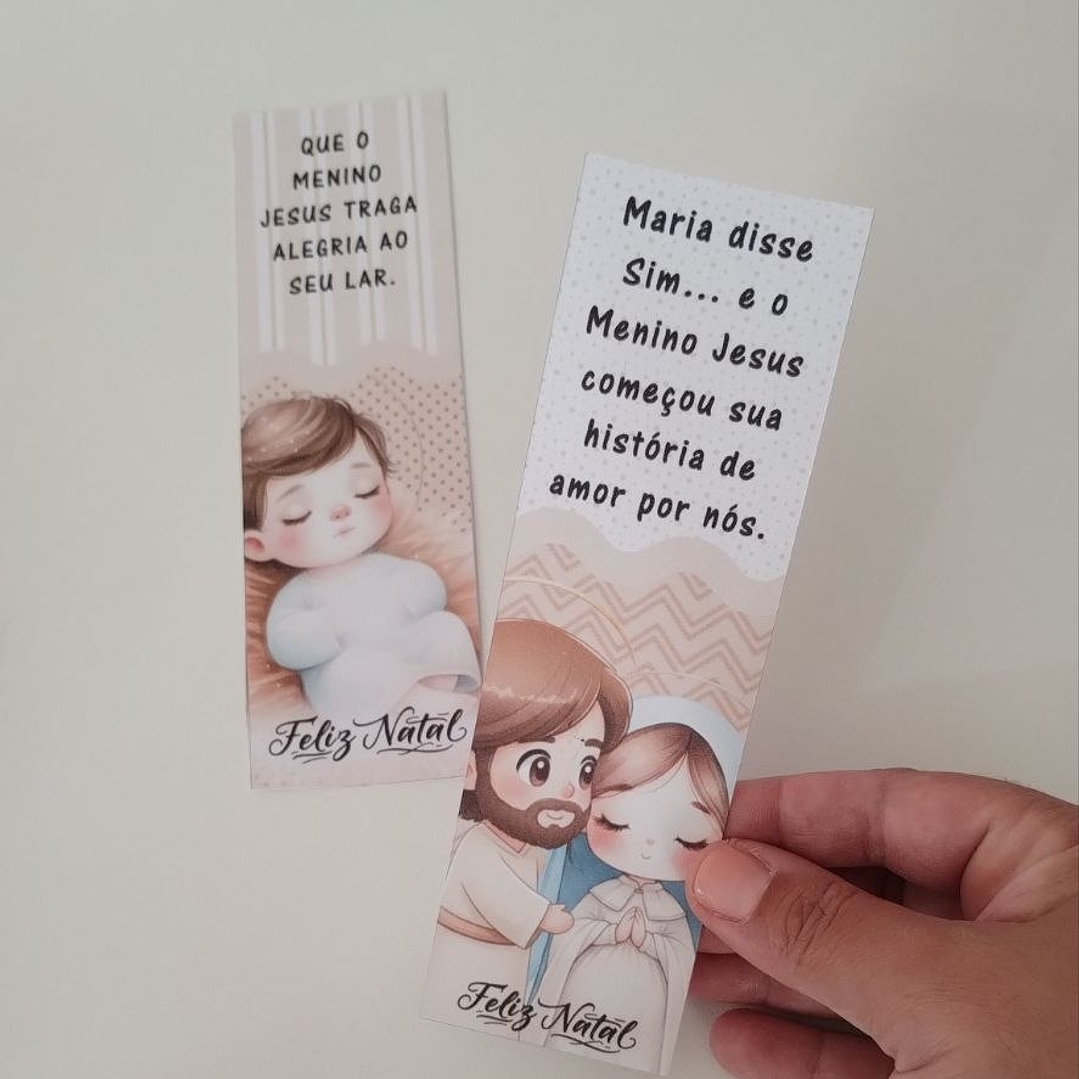 Kit Digital Natal Cristão Marca Página - Abelhinha  1
