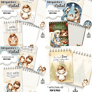 Arquivo Natal Cristão Bloquinhos A6 - Abelhinha 