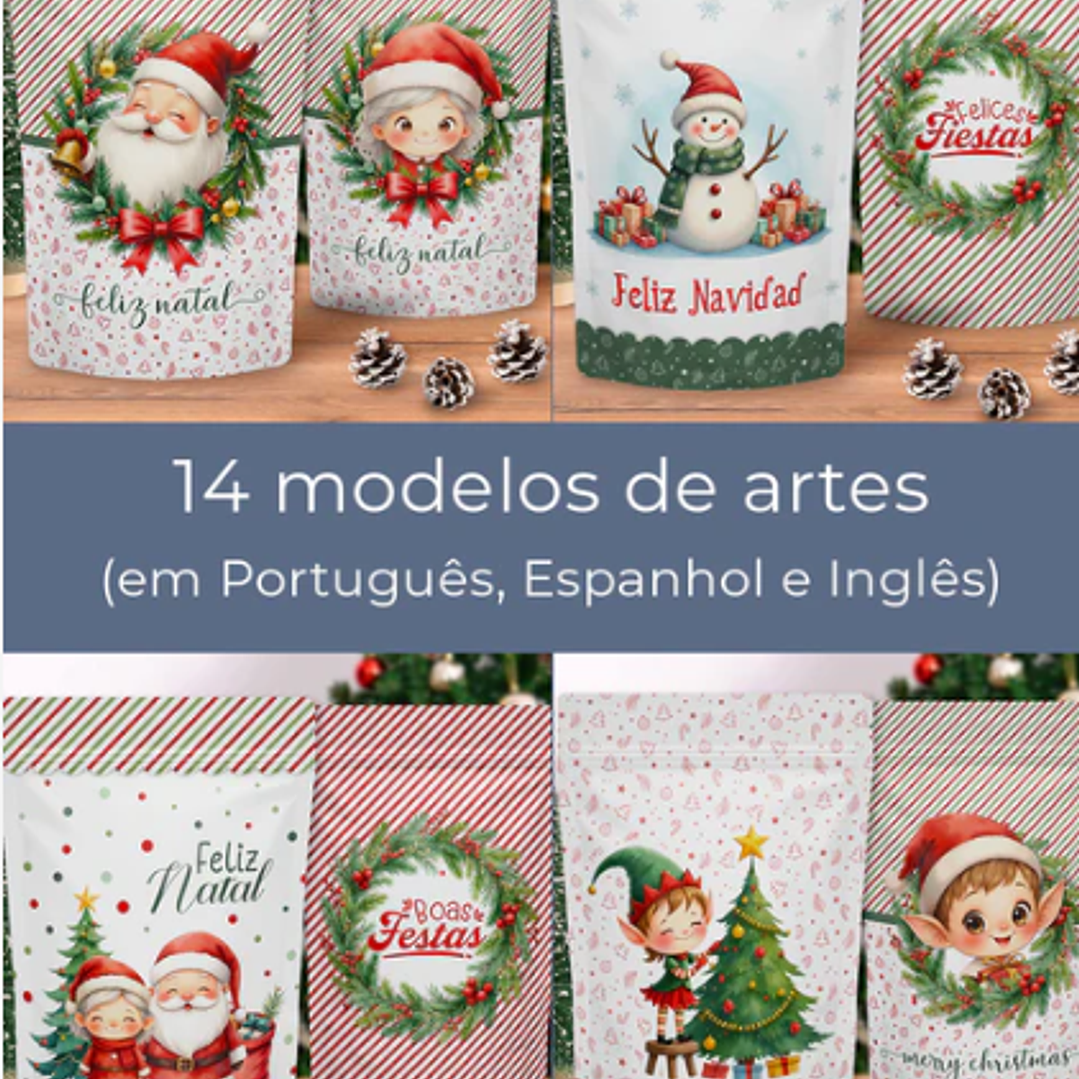 Arquivo Natal Kit Rótulo Ziplock - Balloon  3