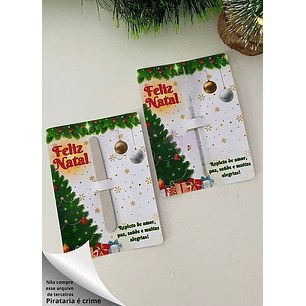 Arquivo Natal Card Mini Lixa ou Escovinha - Crisolart 