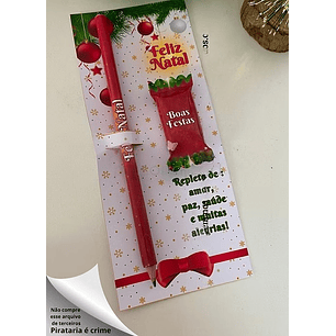 Arquivo Natal Card Lápis e Balinha - Crisolart 