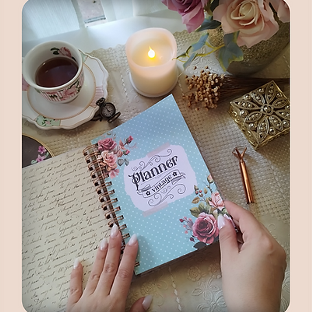 Arquivo Miolo Planner 2026 Não Datado Verde Água Wireo - Perfeito Miolo  5