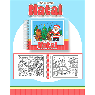 Arquivo Livro de Colorir Natal Fofo - Pamella 