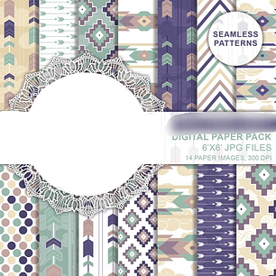 Kit Digital Papéis Asteca