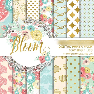 Kit Digital Papéis Florescer