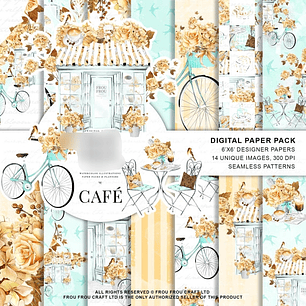 Kit Digital Papéis Café 