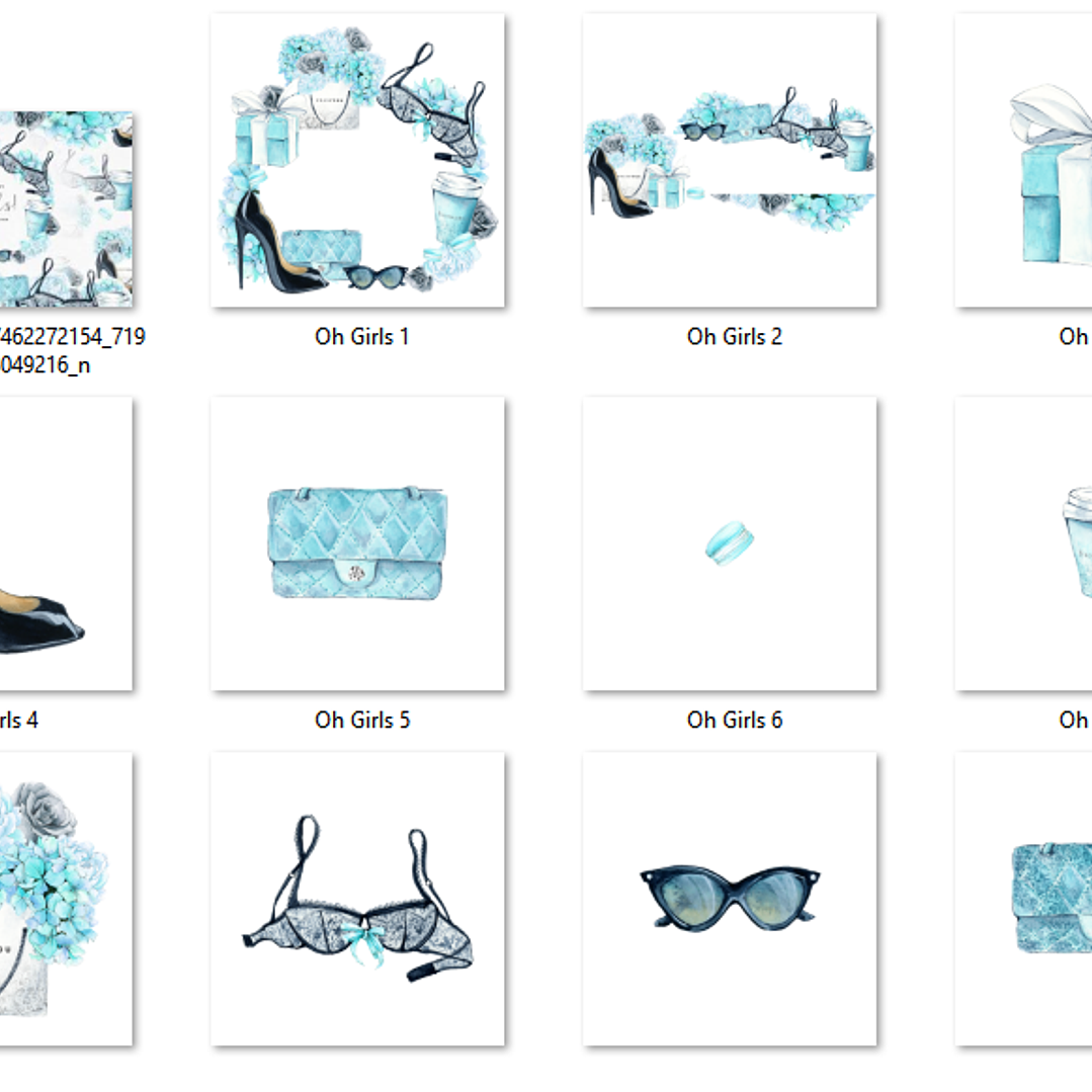 Kit Digital Coisas de Meninas  2