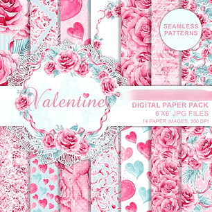 Kit Digital Papéis Namorados 