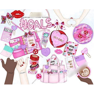 Kit Digital Agenda para Garotas 