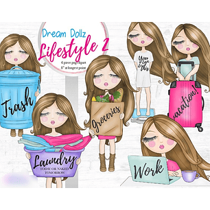 Kit Digital Estilo de Vida Menina 02