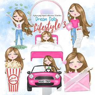 Kit Digital Estilo de Vida Boneca dos Sonhos 