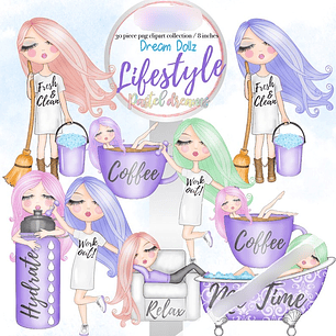 Kit Digital Estilo de Vida Boneca dos Sonhos 02 