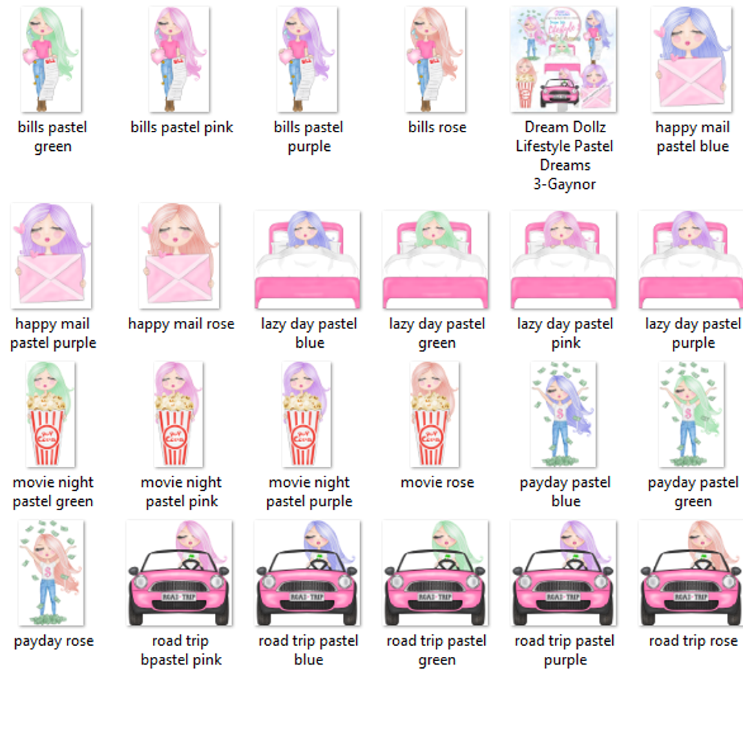 Kit Digital Estilo de Vida Boneca dos Sonhos 04  2