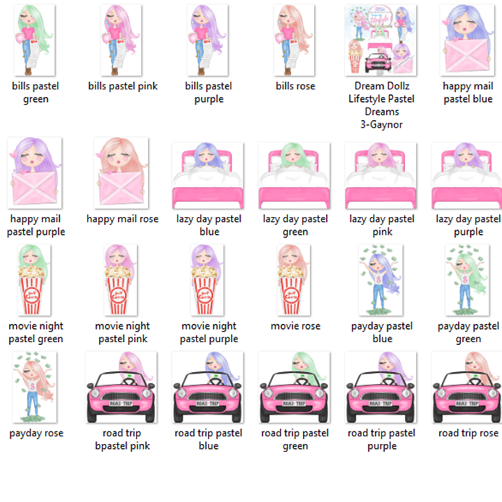 Kit Digital Estilo de Vida Boneca dos Sonhos 04  2