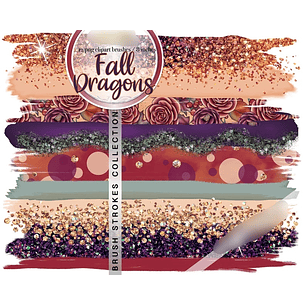 Kit Digital Pinceladas de Dragões Outono