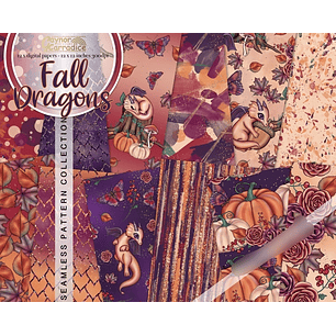 Kit Digital Papéis Dragões 