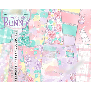 Kit Digital Papéis Siga o Coelho 