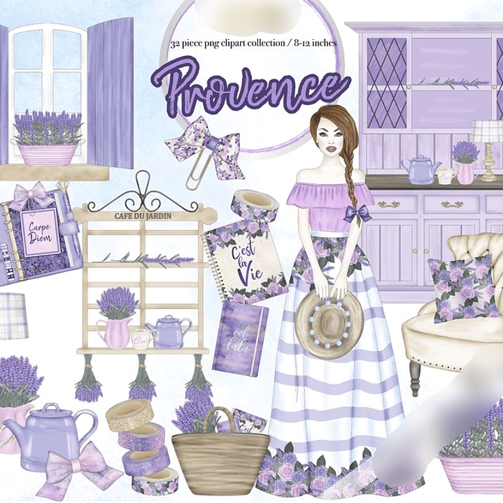 Kit Digital Planejador Casa Lilás  1