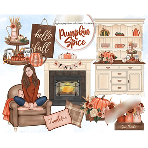 Kit Digital Casa com Abóbora 