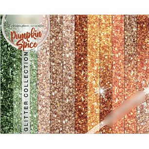 Kit Digital Papéis Glitter 