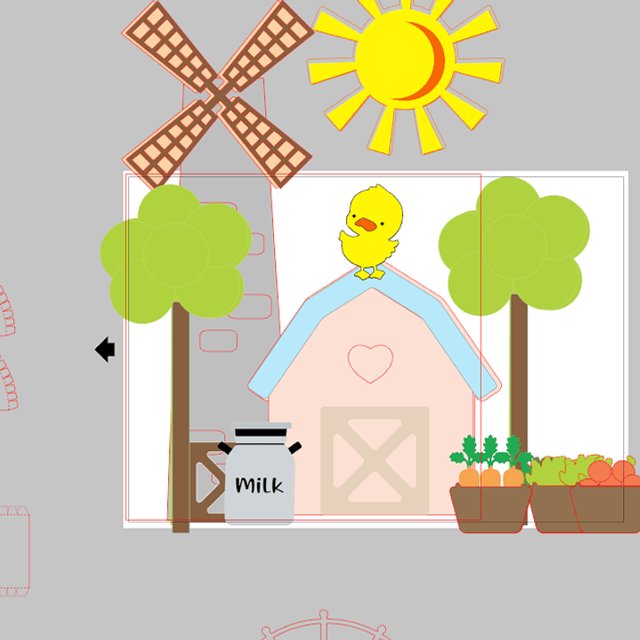 Arquivo topo de bolo Fazendinha  1