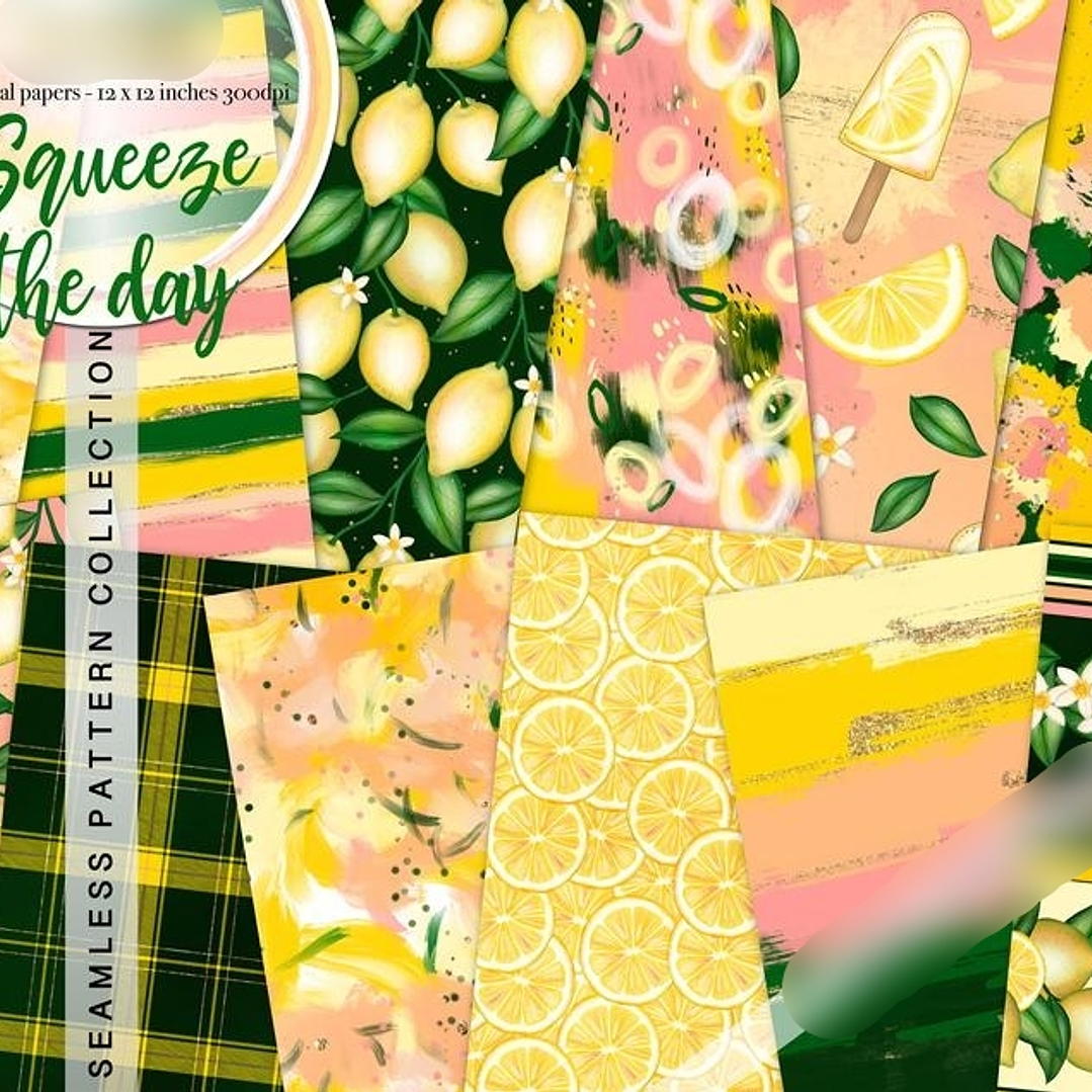 Kit Digital Papéis Limonada  1