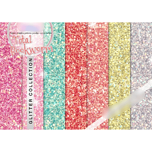 Kit Digital Papéis Glitter 