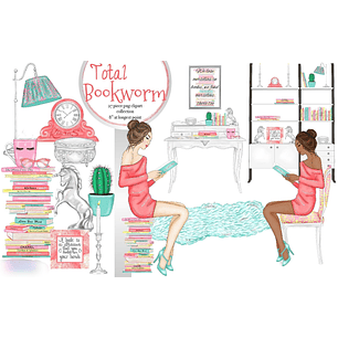 Kit Digital Menina Leitora 