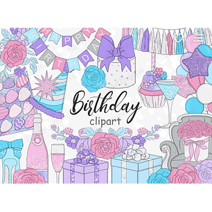 Kit Digital Feliz Aniversário 