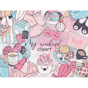 Kit Digital Fim de Semana de Garota 