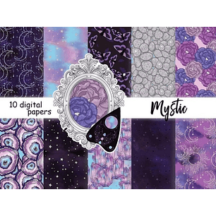 Kit Digital Papéis Místicos 