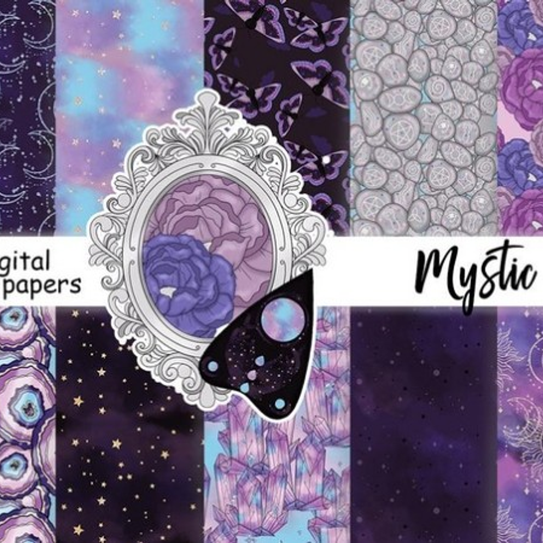 Kit Digital Papéis Místicos  1