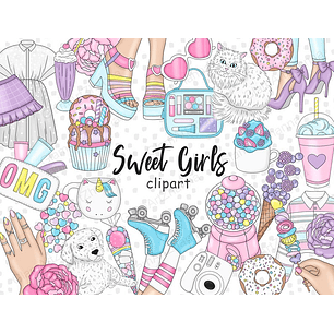 Kit Digital Doce Menina 