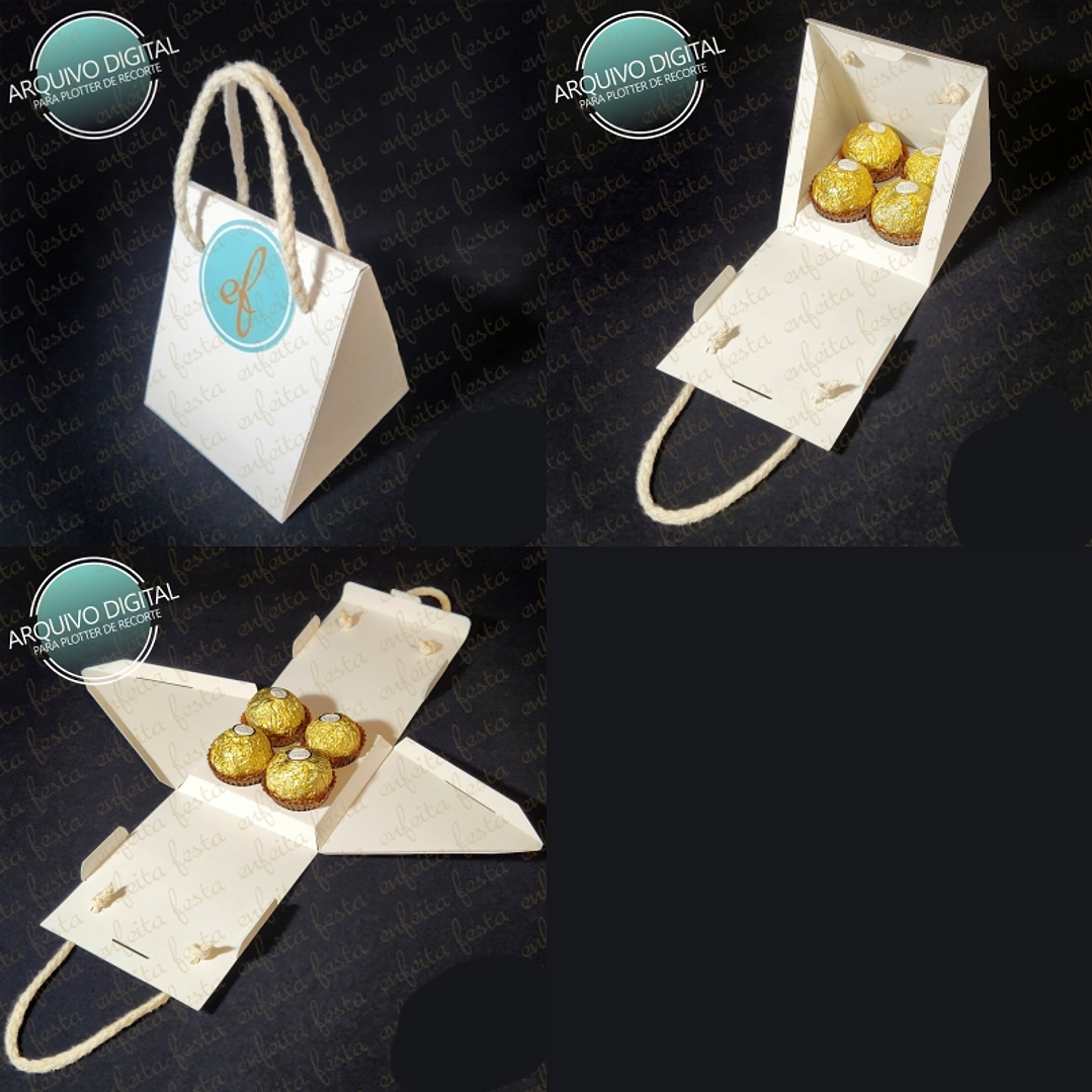 Arquivo de Corte Caixa Triangular 1